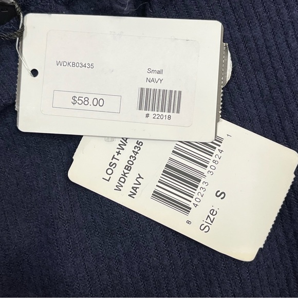 Lost + Wander Navy Cut Out Back Fitted Knit Mini Dress - Picture 8 of 9